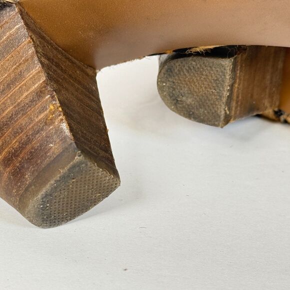 Steve Madden | Leopard Print Booties | Leather Upper Hair | Sz 7.5 - Picture 2 of 10